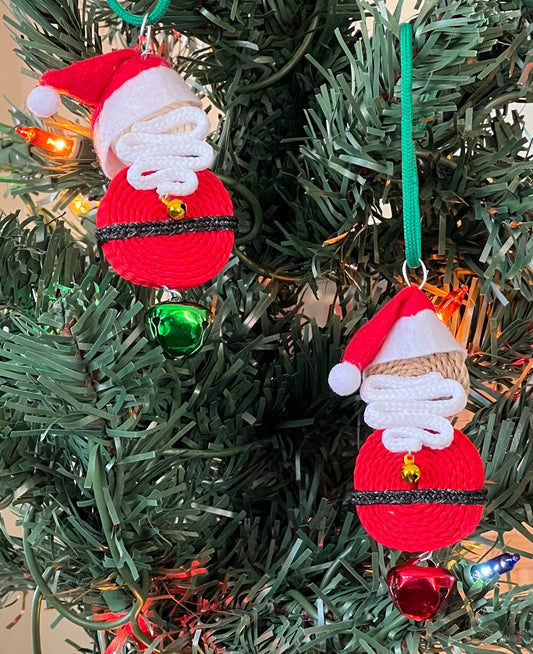 Santa Shoelace Ornament